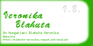 veronika blahuta business card